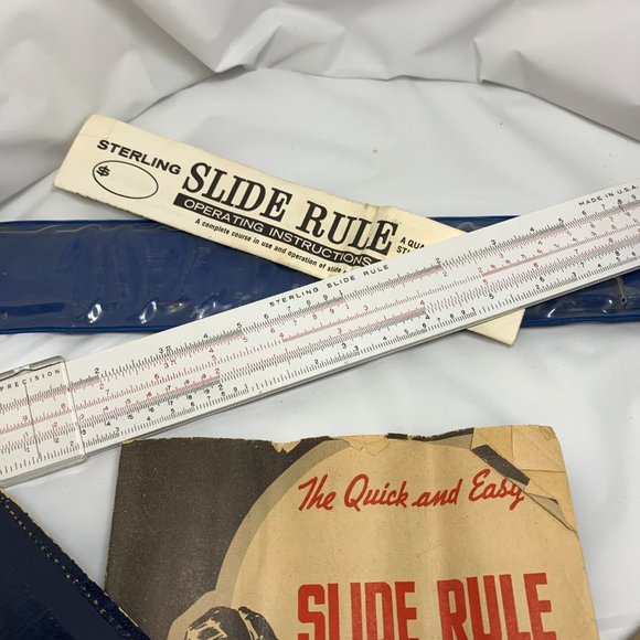 Set of 2 Vintage Slide Rule Ruler Instruments With Instructions. (549) - Picture 3 of 3